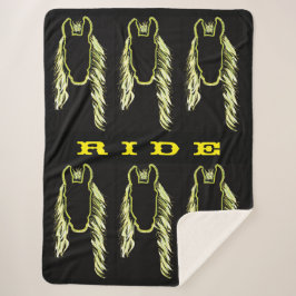 馬の晴れの反射 シェルパブランケット