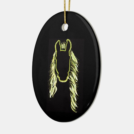 馬の晴れの反射 セラミックオーナメント (左)