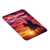 馬の柔軟な磁石にシルエットカウボーイ マグネット (右側)