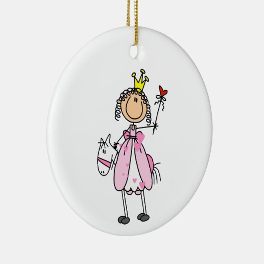 馬の棒のフィギュアのプリンセス セラミックオーナメント (右)