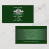 馬の業務市場の緑の白いケルト語 名刺 (正面/裏面)