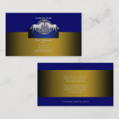 馬の業務市場の金ゴールドの青く白いケルト語 名刺 (正面/裏面)