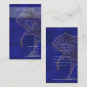 馬の業務市場の青い銀製の金ゴールド 名刺 (正面/裏面)