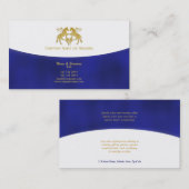 馬の業務市場の青の金ゴールド 名刺 (正面/裏面)