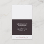 馬の業務市場の騎手の芸術 名刺 (裏面)