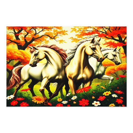 馬の楽園 フォトプリント (正面)