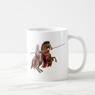 馬の槍を持つ騎士 コーヒーマグカップ