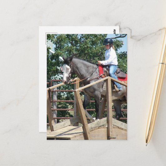 馬の橋のトレイルのクラス郡フェア ポストカード (正面/裏面インサイチュ)
