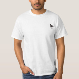馬の歩くシルエット Tシャツ