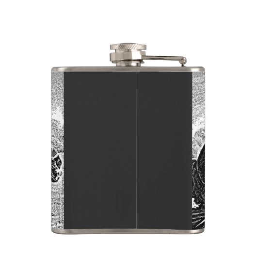 馬の歴史的な芸術で馬上槍試合をしている中世騎士 フラスク (裏面)