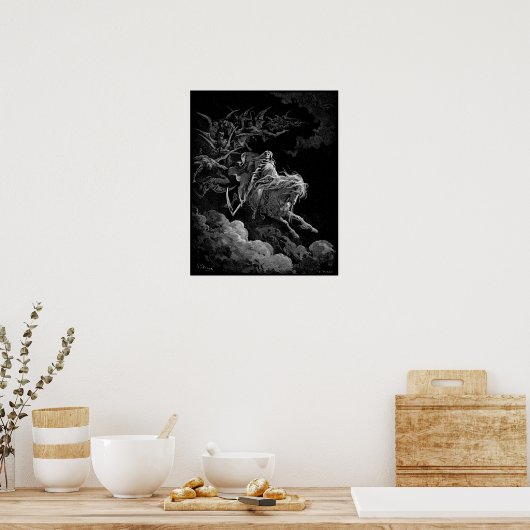 馬の死グスタベ淡い色のドーア ポスター (キッチン)