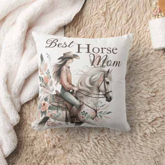 馬の母の日 クッション (ブランケット)