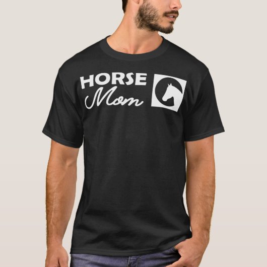 馬の母は動物の友人 Tシャツ (正面)