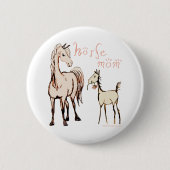 馬の母 缶バッジ (正面)