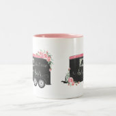 馬の毛は気にない-おもしろい馬術引用文 ツートーンマグカップ (中央)