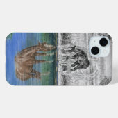 馬の水の反射 Case-Mate iPhoneケース (裏面 (横))