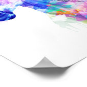 馬の水の色、馬絵画の色、馬の芸術プリント ポスター (角)