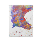 馬の水彩 ノートパッド (回転)