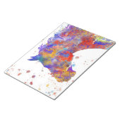 馬の水彩 ノートパッド (アングル)