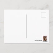 馬の水色（茶色） ポストカード (裏面)