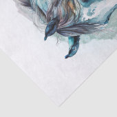 馬の水色 薄葉紙 (詳細)