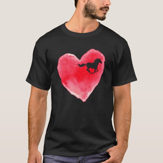 馬の水色 Tシャツ (正面)