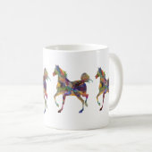 馬の泡立て私は馬の名前Leftie大好き コーヒーマグカップ (正面右)