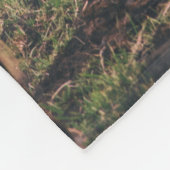 馬の浅焦点撮影 フリースブランケット (角)