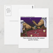 馬の漫画のギフトティー&収集品 ポストカード (正面/裏面)