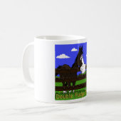 馬の漫画のマグ コーヒーマグカップ (正面左)