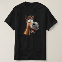 馬の漫画は完全に唖然とした。 Tシャツ
