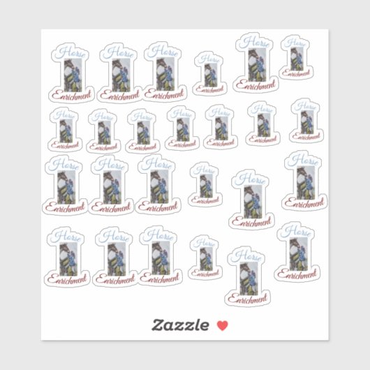 馬の濃縮 シール (シート)