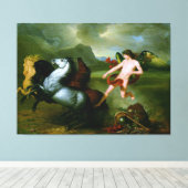 馬の火星ファインアートキャンバス印刷 キャンバスプリント (インサイチュ (ウッドフロア))