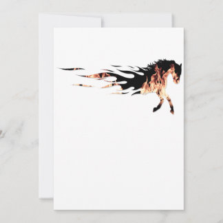 馬の炎、馬のロゴ、馬 サンキューカード