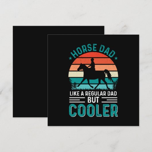 馬の父 招待状 (正面/裏面)