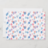 馬の牧場の動物の誕生日パーティー 招待状 (裏面)