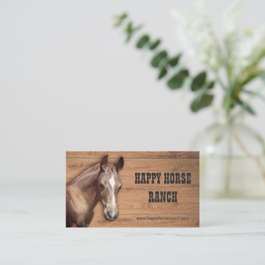 馬の牧場 名刺 (スタンド正面)