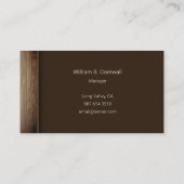 馬の牧場 名刺 (裏面)