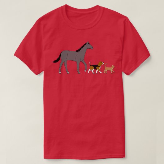 馬の犬 Tシャツ (デザイン正面)