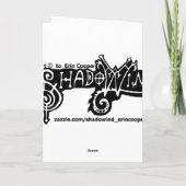 馬の献身〜サンセットホースのグリーティングカード カード (裏面)