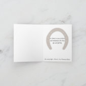 馬の獣医の同情カード カード (内部)