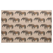 馬の生地を牧草を食べること ファブリック (ファットクウォーター)