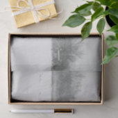 馬の白黒の雪写真 薄葉紙 (ギフト)