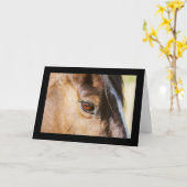 馬の目のカード カード (黄色い花)