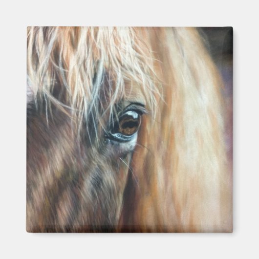 馬の目のクローズアップ マグネット (正面)