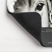 馬の目の写真 マウスパッド (コーナー)