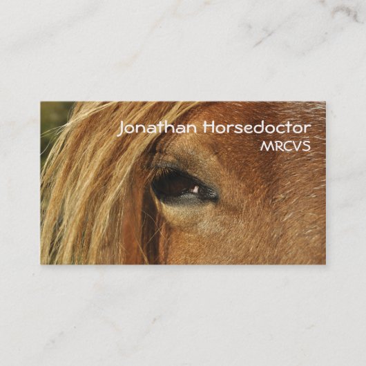 馬の目 名刺 (正面)