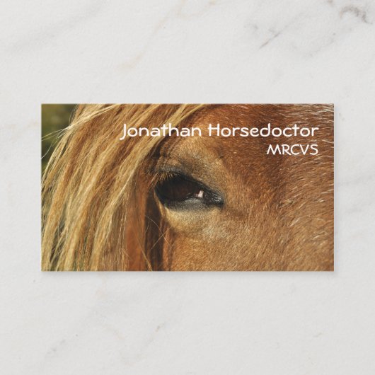 馬の目 名刺 (正面)