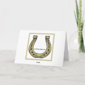 馬の相棒のハヌカー（ユダヤ教の祭り）カード シーズンカード (裏面)