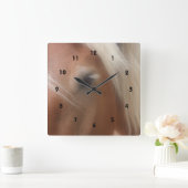 馬の知恵の目 スクエア壁時計 (ホーム)